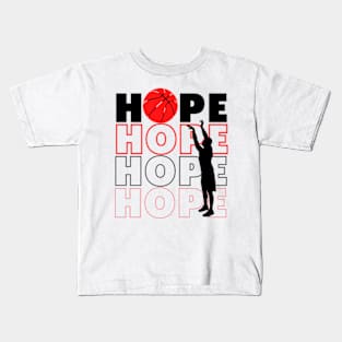 basketball player hope Kids T-Shirt